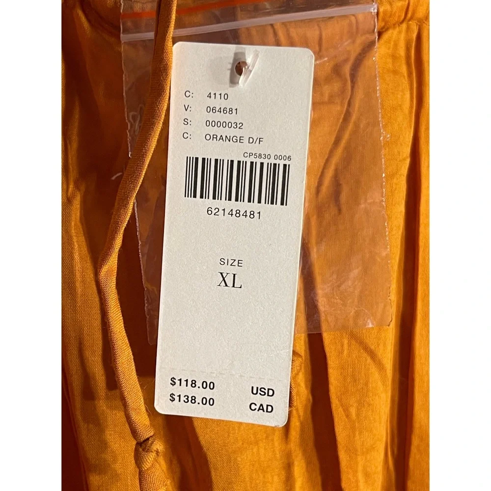 Anthropologie Embroidered Lace Blouse Dark Orange NWT Size XL - Picture 9 of 12